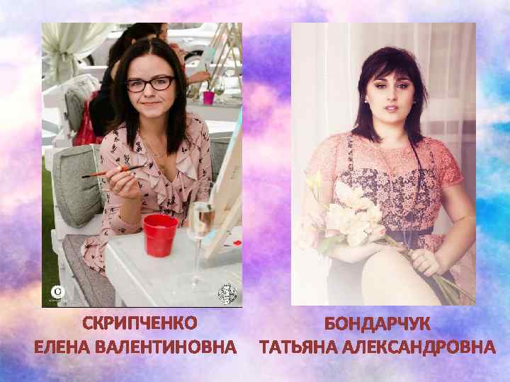 СКРИПЧЕНКО ЕЛЕНА ВАЛЕНТИНОВНА БОНДАРЧУК ТАТЬЯНА АЛЕКСАНДРОВНА 