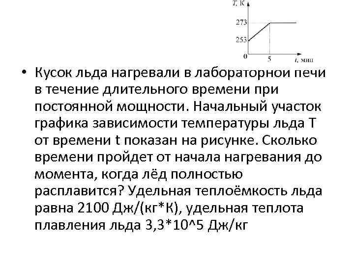 Кусок льда взятого при температуре