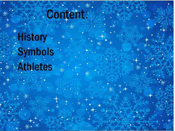 Content: § History Symbols Athletes 