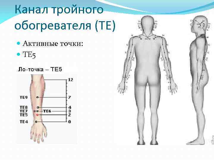 Канал тройного обогревателя (TE) Активные точки: TE 5 