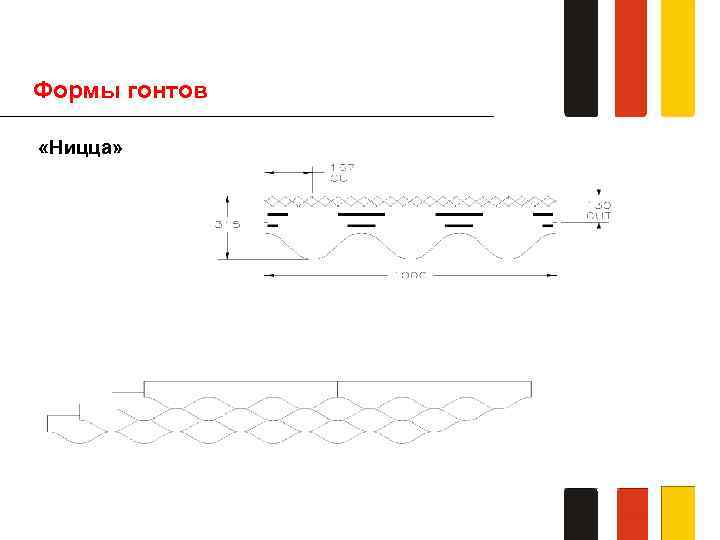 Формы гонтов «Ницца» 