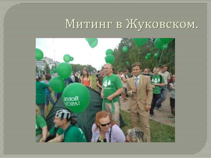 Митинг в Жуковском. 