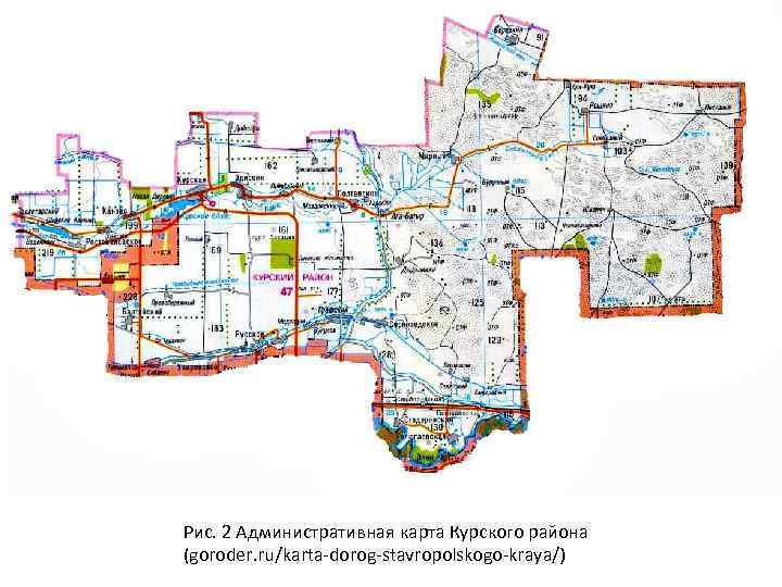 Карта курская ставропольский