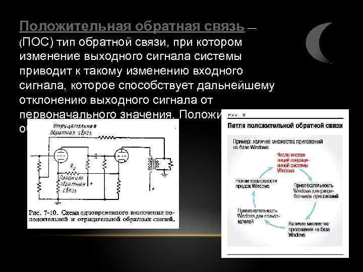 Положительная обратная связь схема