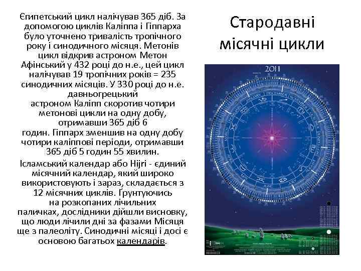 Єгипетський цикл налічував 365 діб. За допомогою циклів Каліппа і Гіппарха було уточнено тривалість