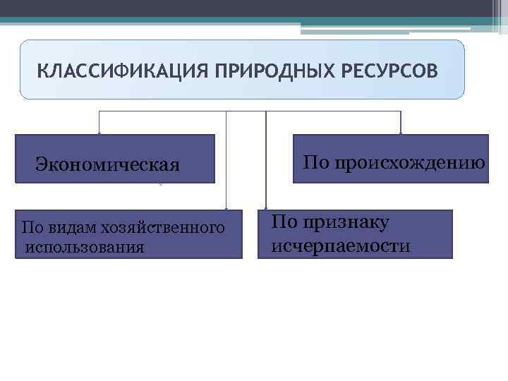 Хозяйственное использование ресурсов