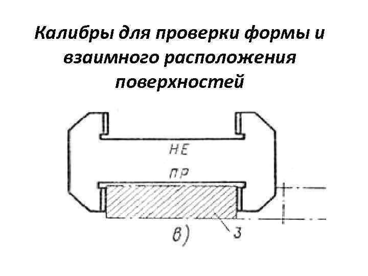 Калибры для проверки формы и взаимного расположения поверхностей 