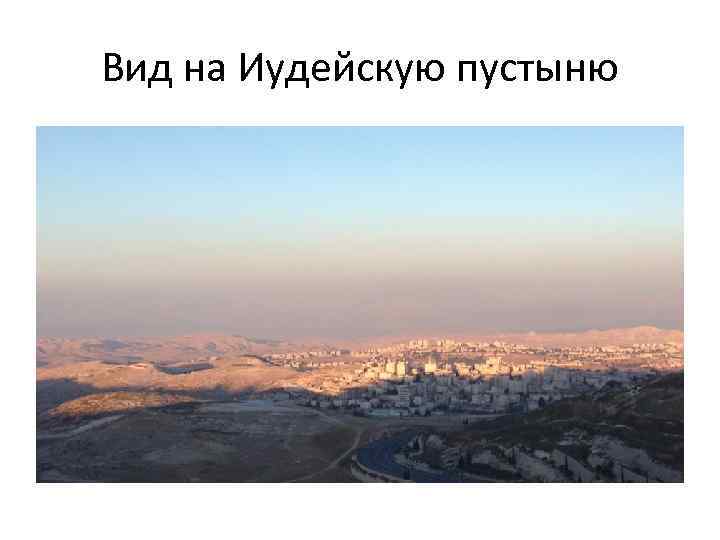 Вид на Иудейскую пустыню 