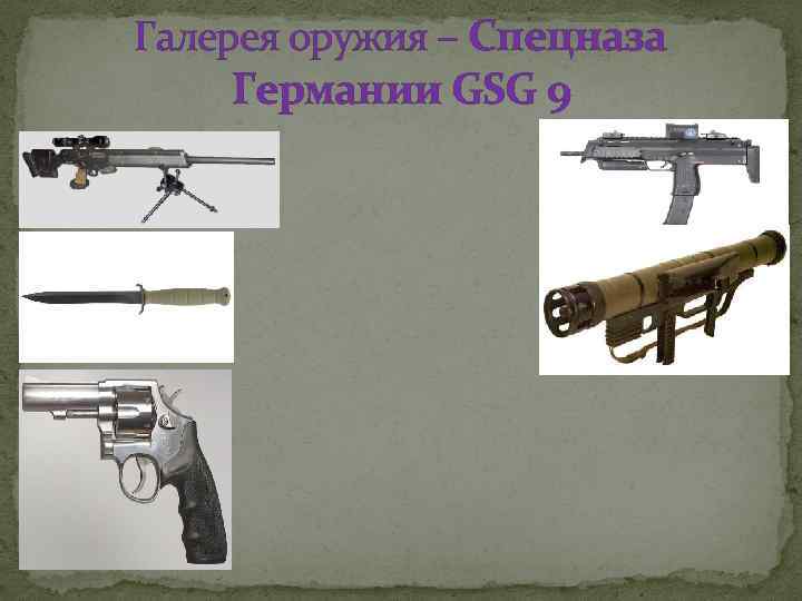 Галерея оружия – Спецназа Германии GSG 9 