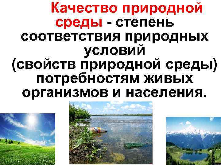 Автономная природная среда. Качество природной среды. Качество окружающей природной среды это. Понятие качества природной среды. Качество природы среды.