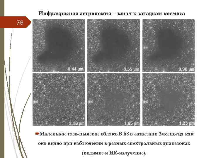 Инфракрасная астрономия – ключ к загадкам космоса 78 Маленькое газо-пылевое облако В 68 в