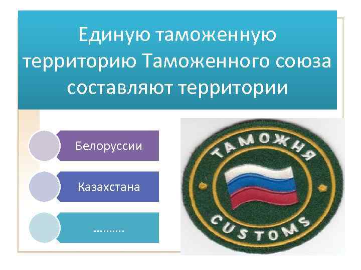 Единую таможенную территорию Таможенного союза составляют территории Белоруссии Казахстана ………. 
