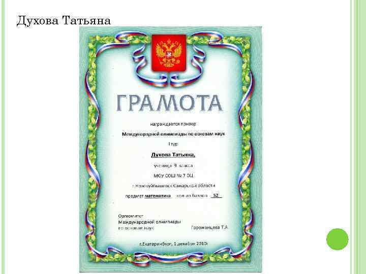 Духова Татьяна 