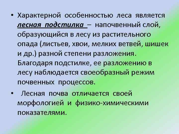 Группы лесов особенности