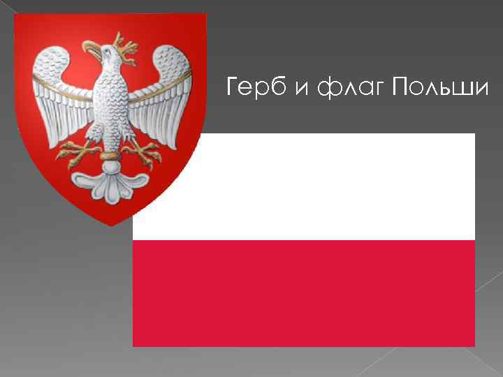 Герб и флаг Польши 