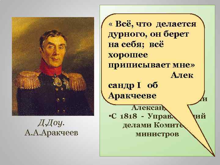  « 1803 -1808 делается Всё, что - Инспектор • дурного, он берет артиллерии.