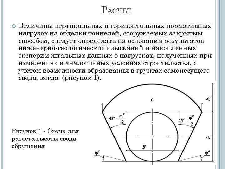 Что такое расчетная схема обделки