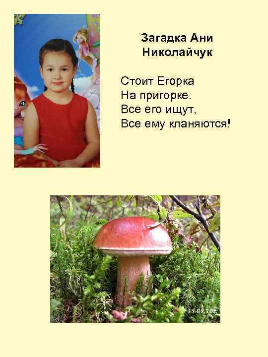 Загадка Ани Николайчук Стоит Егорка На пригорке. Все его ищут, Все ему кланяются! 