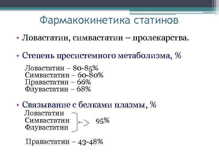 Клиническая фармакология статины презентация