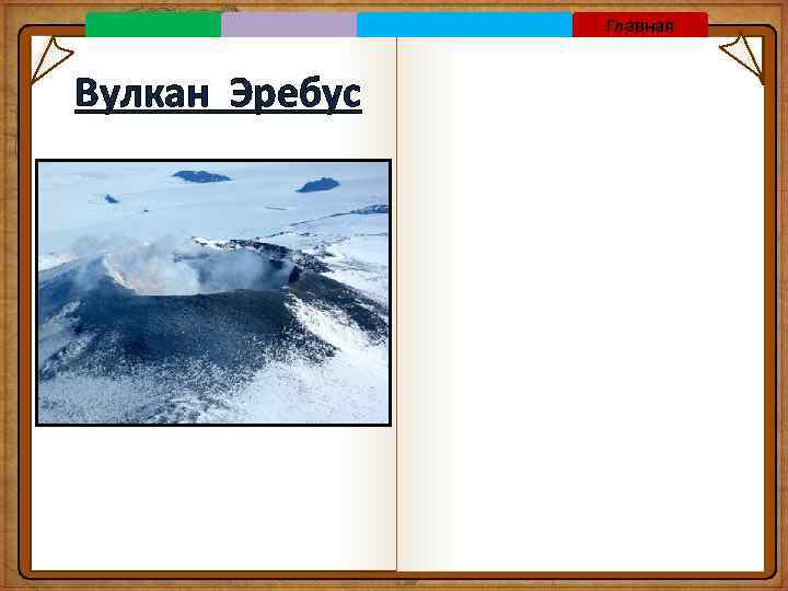 Главная Вулкан Эребус 