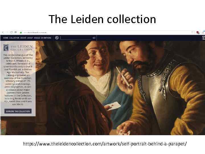 The Leiden collection https: //www. theleidencollection. com/artwork/self-portrait-behind-a-parapet/ 