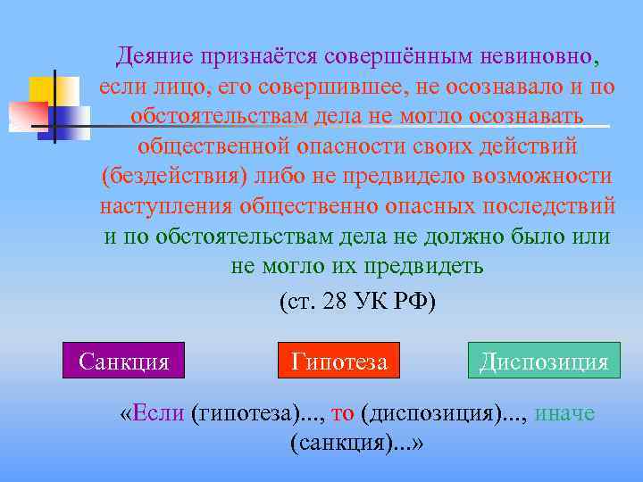 До какого момента считается невиновным. Деяние призенается совешенным невиного если. Деяние признается совершенным невиновно если. Деяние признается совершенным невиновно если лицо его. Деяние считается совершенным виновно, если оно совершено:.