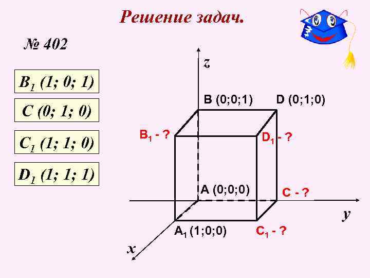 Метод координат в пространстве 11 класс геометрия презентация