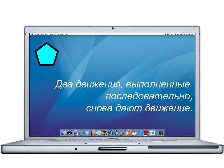 Два движения, выполненные последовательно, снова дают движение. 