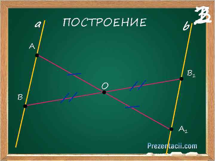 a ПОСТРОЕНИЕ 1 3 2 b А В О В 1 А 1 