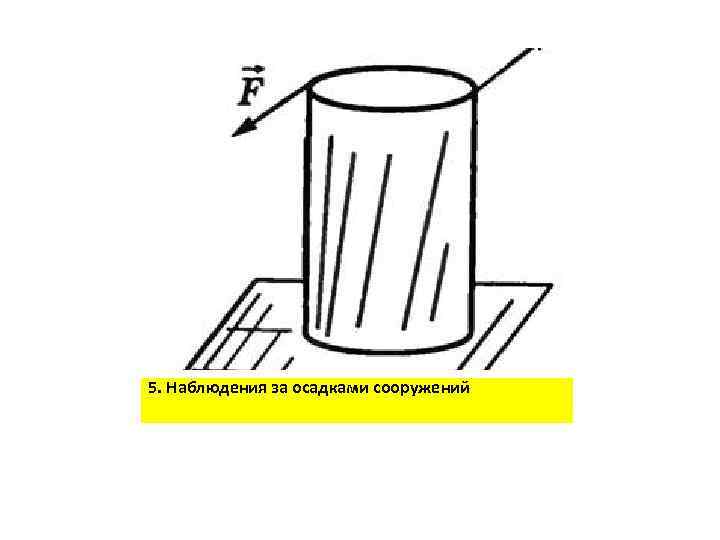 5. Наблюдения за осадками сооружений 