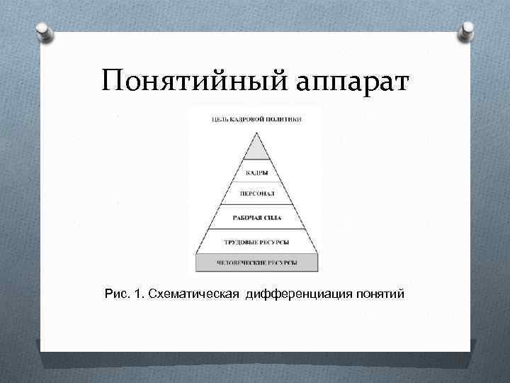 Понятийный аппарат Рис. 1. Схематическая дифференциация понятий 