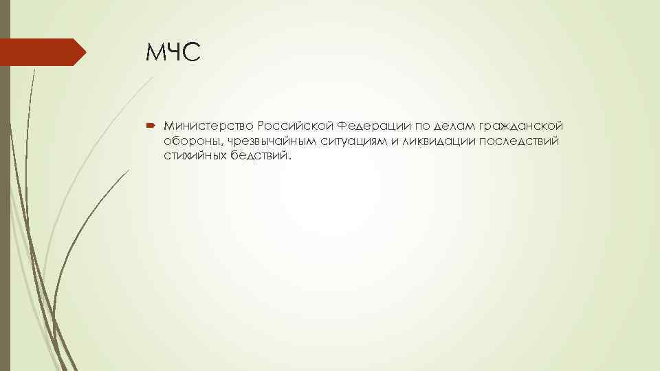 МЧС Министерство Российской Федерации по делам гражданской обороны, чрезвычайным ситуациям и ликвидации последствий стихийных