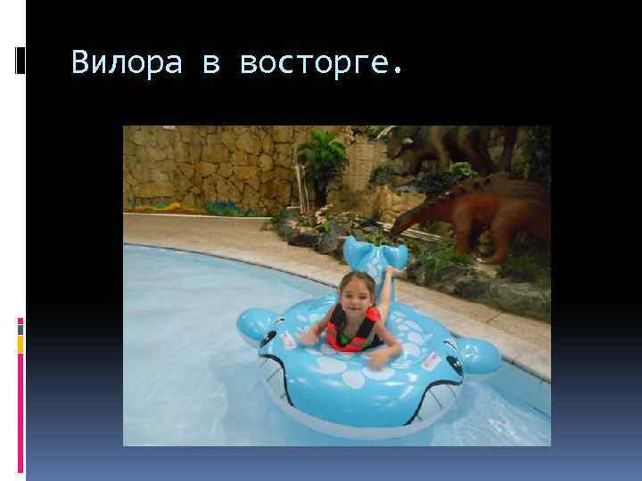 Вилора в восторге. 