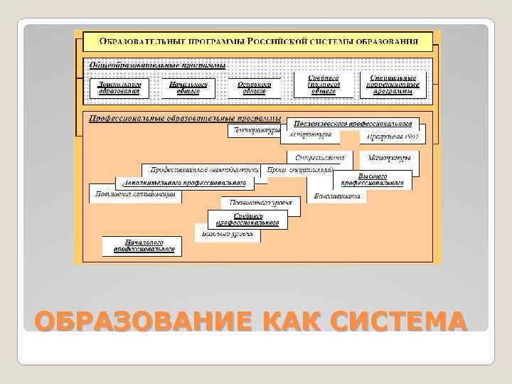 ОБРАЗОВАНИЕ КАК СИСТЕМА 