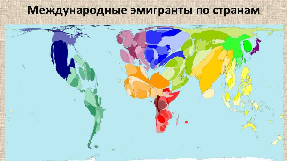 Международные эмигранты по странам 