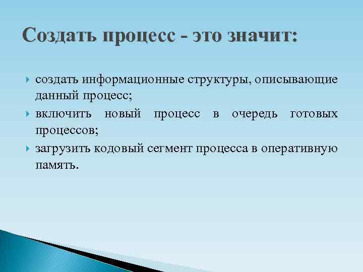 Введение важнейшую. Создать процесс - это. Создание. Сотворённый процесс. Создать сайт.