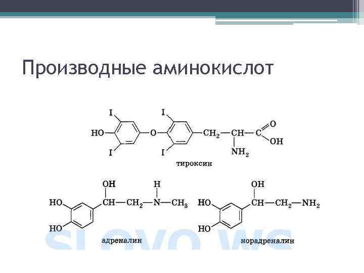 Производные аминокислот