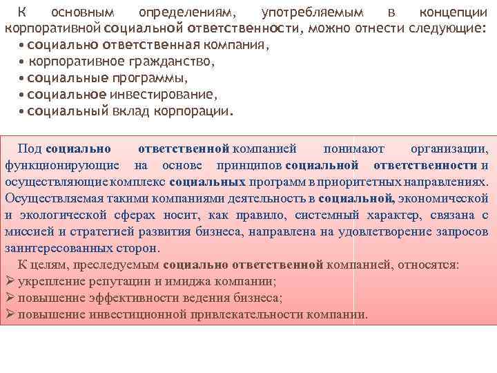 Корпоративное гражданство презентация