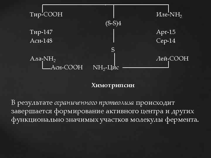 Тир-СООН Тир-147 Асн-148 (S-S)4 Иле-NH 2 Арг-15 Сер-14 S Ала-NH 2 Асн-СООН Лей-COOH NH