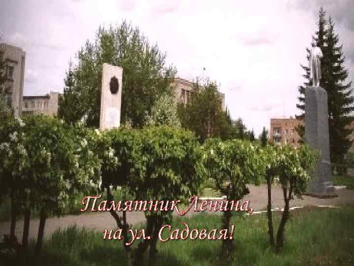 Памятник Ленина, на ул. Садовая! 