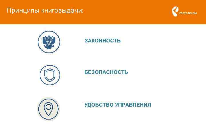 Принципы книговыдачи: ЗАКОННОСТЬ БЕЗОПАСНОСТЬ УДОБСТВО УПРАВЛЕНИЯ 