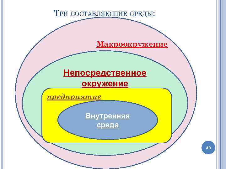 Какие 3 составляющих. Составляющие непосредственного окружения предприятия. Составляющие среды. Факторы среды непосредственного окружения. Макроокружение непосредственное окружение внутренняя среда.