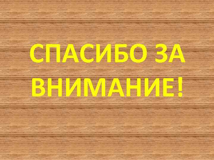 СПАСИБО ЗА ВНИМАНИЕ! 