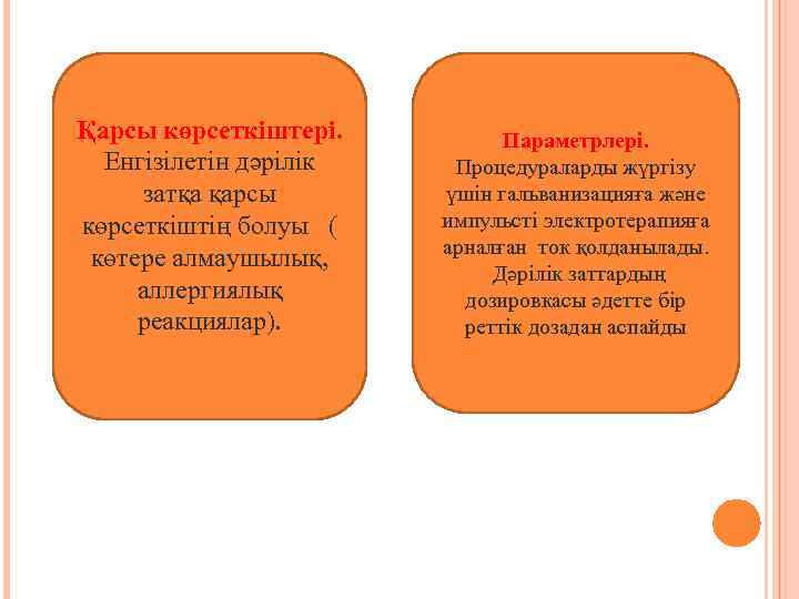 Қарсы көрсеткіштері. Енгізілетін дәрілік затқа қарсы көрсеткіштің болуы ( көтере алмаушылық, аллергиялық реакциялар). Параметрлері.