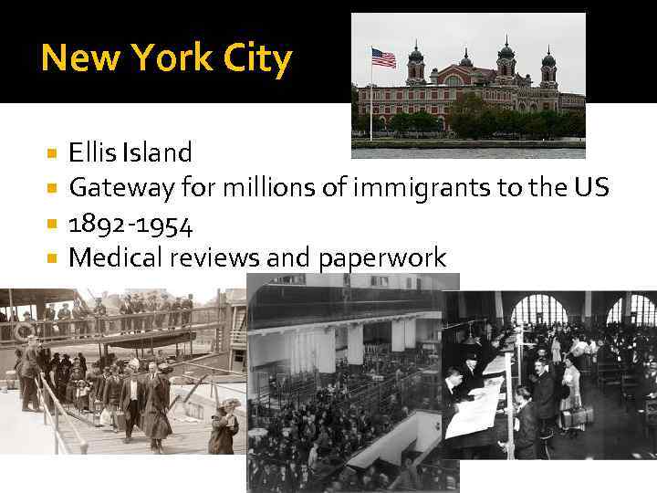 New York City Ellis Island Gateway for millions of immigrants to the US 1892