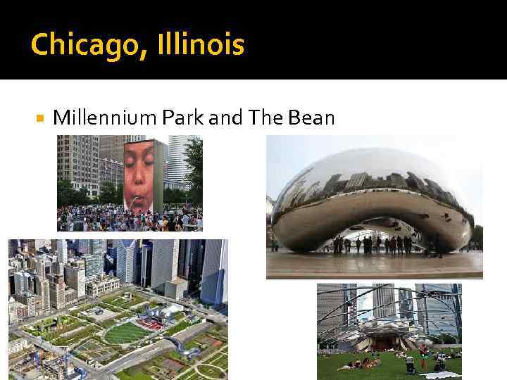 Chicago, Illinois Millennium Park and The Bean 