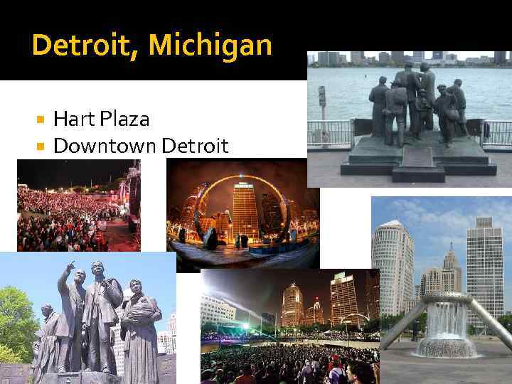 Detroit, Michigan Hart Plaza Downtown Detroit 