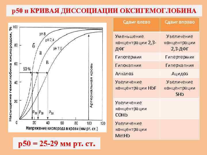 Диссоциация оксигемоглобина