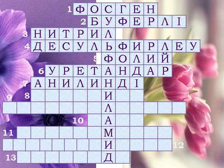 Ф О 2 Б Н И Т Р И Д Е С У Л