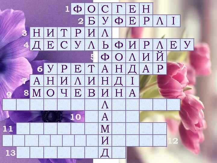 Ф О 2 Б Н И Т Р И Д Е С У Л